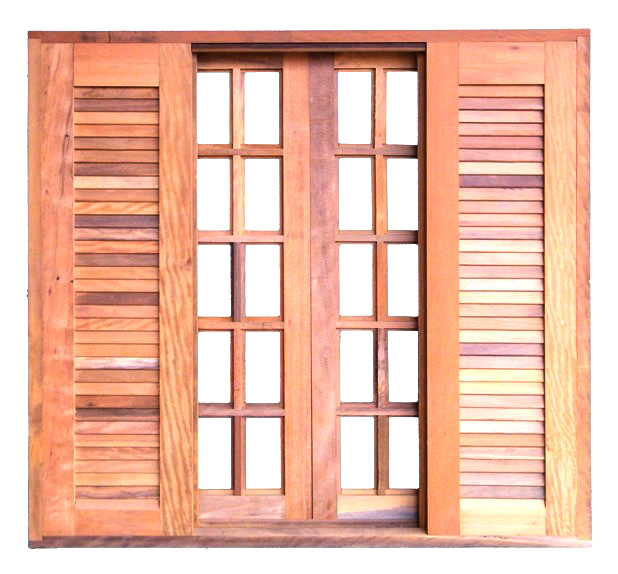 imagem janela de madeira